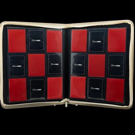

Ultra Pro Vivid Deluxe 9 Pocket Zippered PRO-Binder Red Kualitas Original