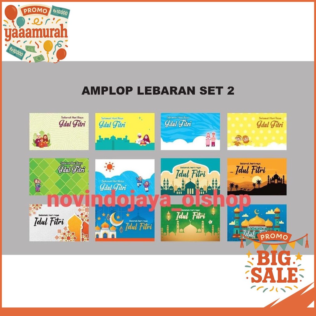 

AMPLOP LEBARAN KIKY ISI 20 PCS / ANGPAU LEBARAN TERMURAH