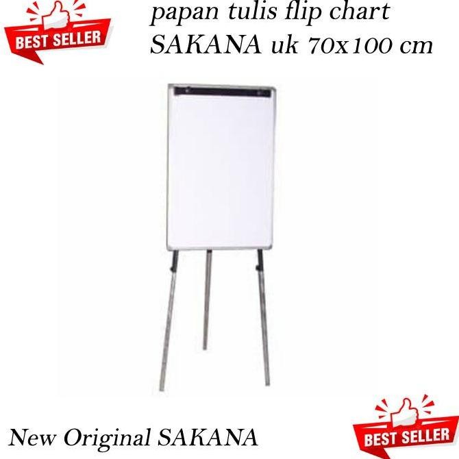 

papan tulis / Flipchart sakana magnetic Uk 70x100 Cm Kualitas Original