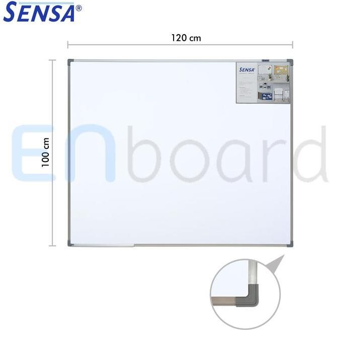 

Papan Tulis Whiteboard Gantung Magnet Single Face Sensa 100 x 120 cm Kualitas Original