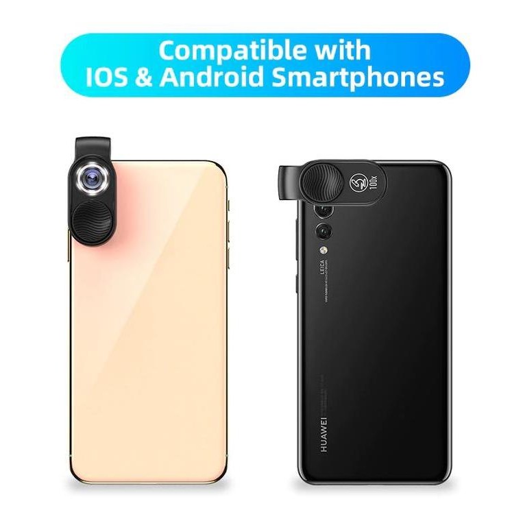 

Mini Magnifying Glass LED Microscope 100x for Smartphone - Promo Kualitas Original