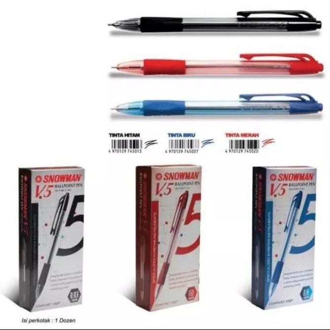 

Pulpen V5 Snowman 0,7mm - Pulpen Cetek Kualitas Original