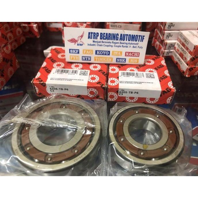 BEARING KRUK AS YAMAHA NMAX LEXI AEROX HH SPEED FAG ORINAL 6305 TBP6 C3 6306 TBP6 C3