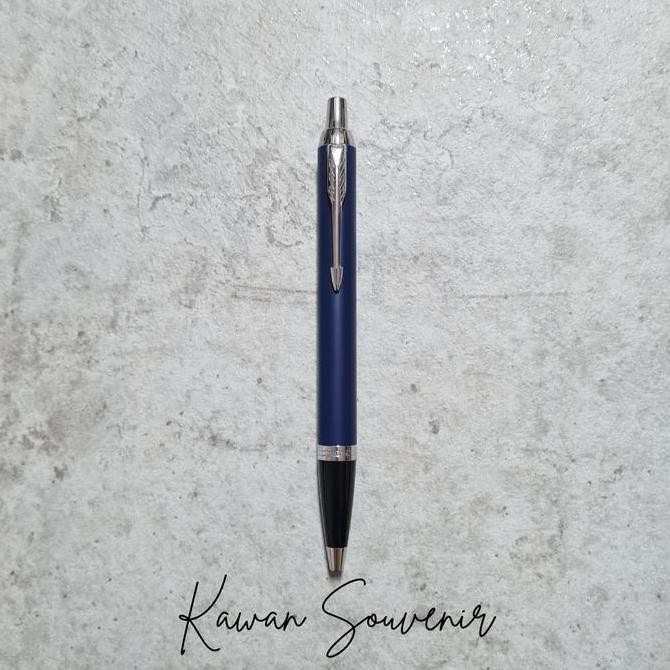

Pulpen Parker Original IM New Blue Chrome Trim (Klip Silver) BP Kualitas Original