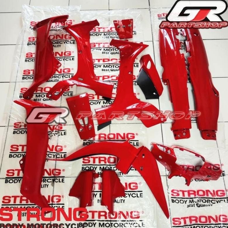 Body Halus Merah F1ZR Fullset Merk Strong FIZR FIZ F1Z R Body Full Set 13 Bagian