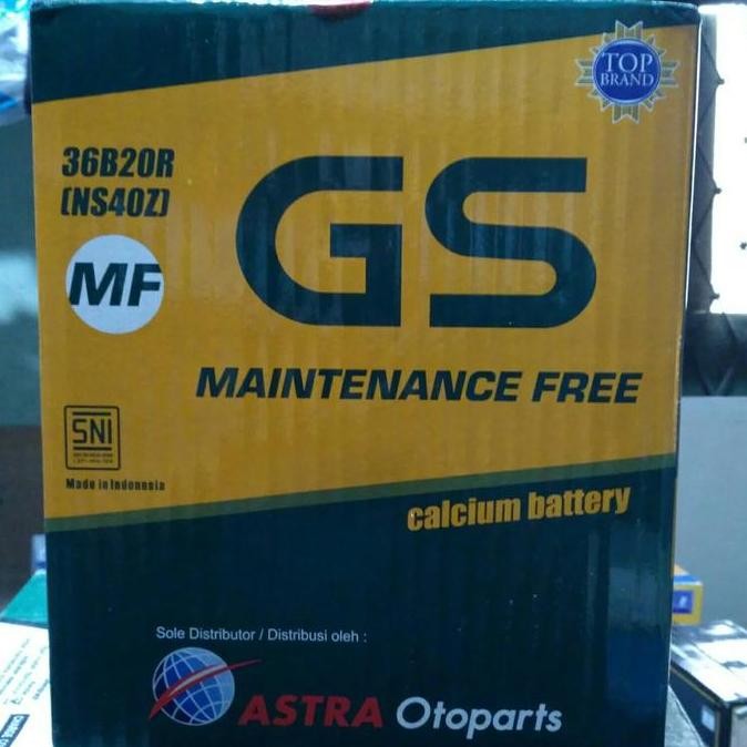 . Aki Mobil / Battery GS ASTRA Type GS MF 36B20R / NS40Z 12V 35AH