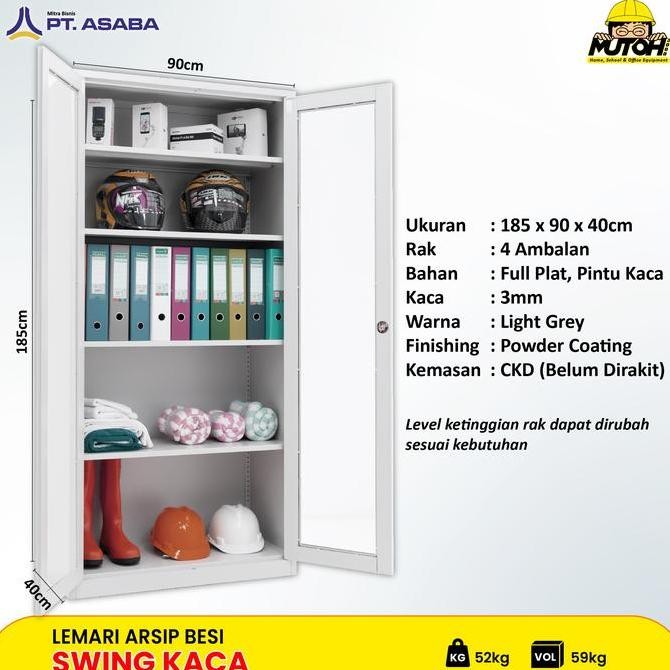 

Topas TF-014 Lemari arsip besi Pintu Swing Kaca Kualitas Original