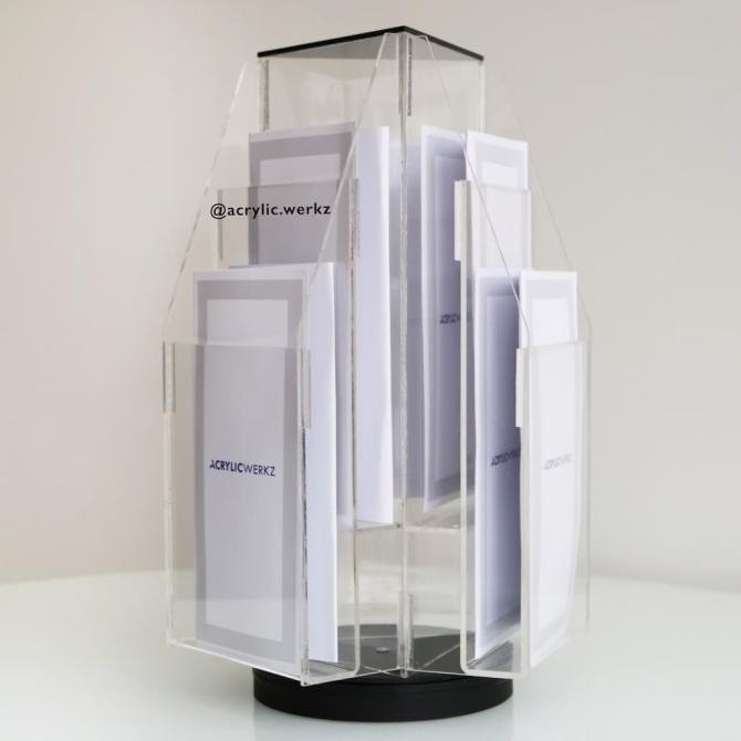 

Acrylic Tempat Brosur Leaflet - Putar Kualitas Original