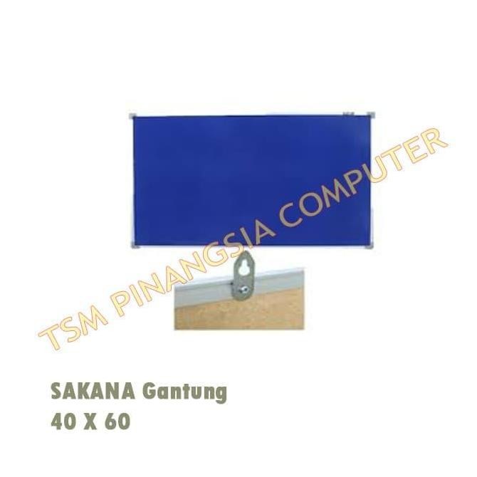 

Sakana 40 x 60 cm Papan Tulis Soft Board - Softboard Bludru Gantung Kualitas Original
