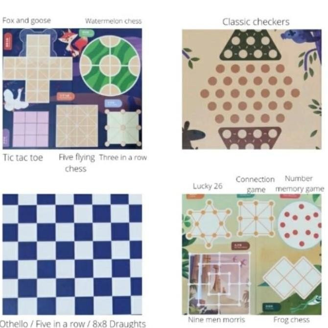 Saalin 20 in 1 Classic Board Game Mainan Edukasi Anak Kualitas Original