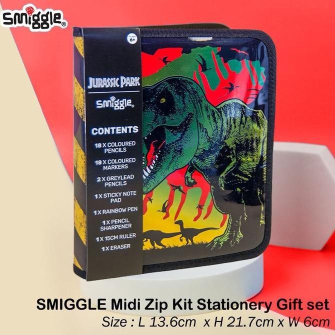 

Smiggle midi zip kit/pencil case smiggle/smiggle shark budz Kualitas Original