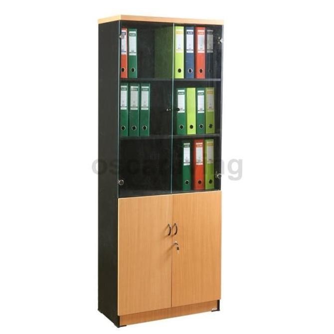 

Rak buku Lemari Arsip LUNAR LRT 201 +Kaca Beech Free Ongkir Kurir Toko Kualitas Original