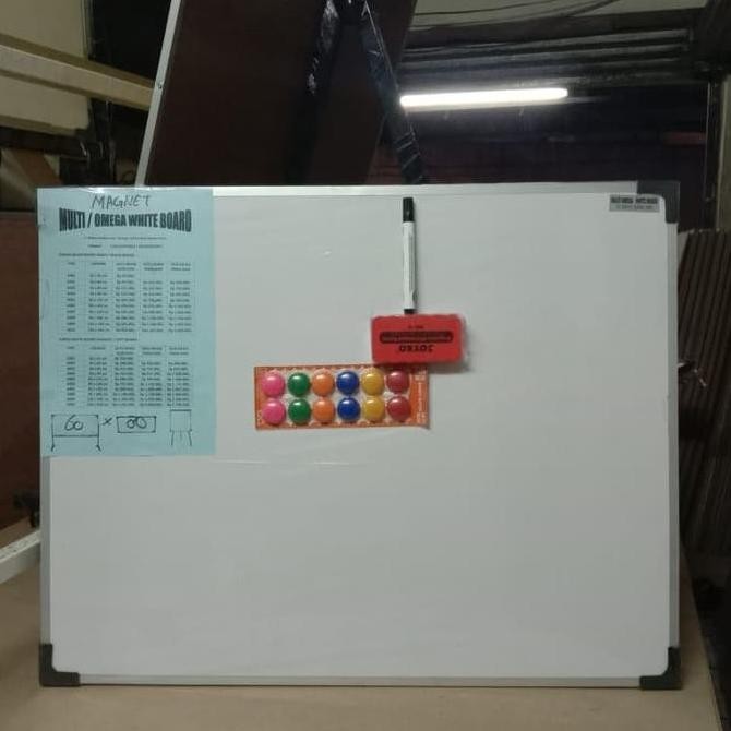 

whiteboard magnet gantung 90 x 120 Komplit Kualitas Original