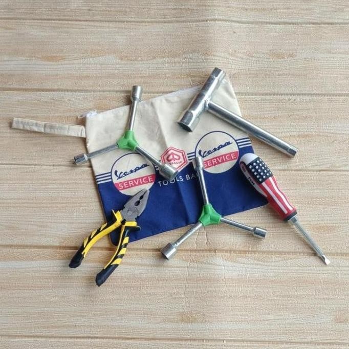 Toolkit Vespa Largeframe Tas Kunci Busi Vespa PX PS SUPER SPRINT EXCEL