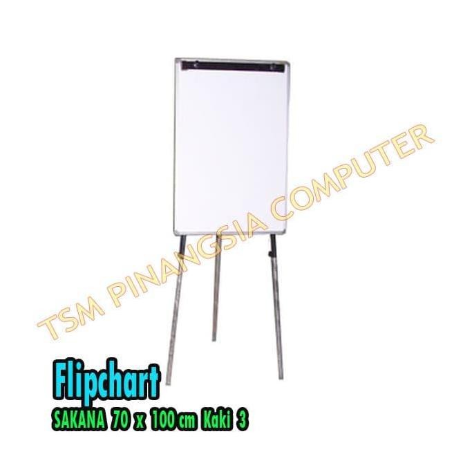 

Flipchart SAKANA 70 x 100 cm / Papan Tulis Kaki 3 Flip Chart 70x100 cm Kualitas Original