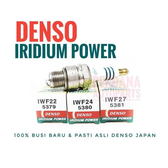 Busi Motor 2Tak Pendek Jamin Asli DENSO Iridium Power