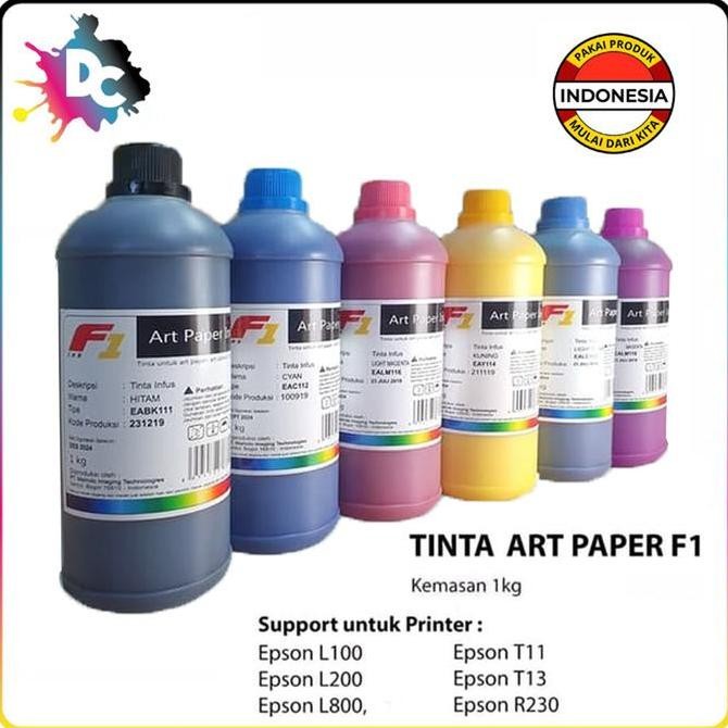 

Tinta F1 Art Paper Refill / Isi Ulang / Infus 1kg Kualitas Original
