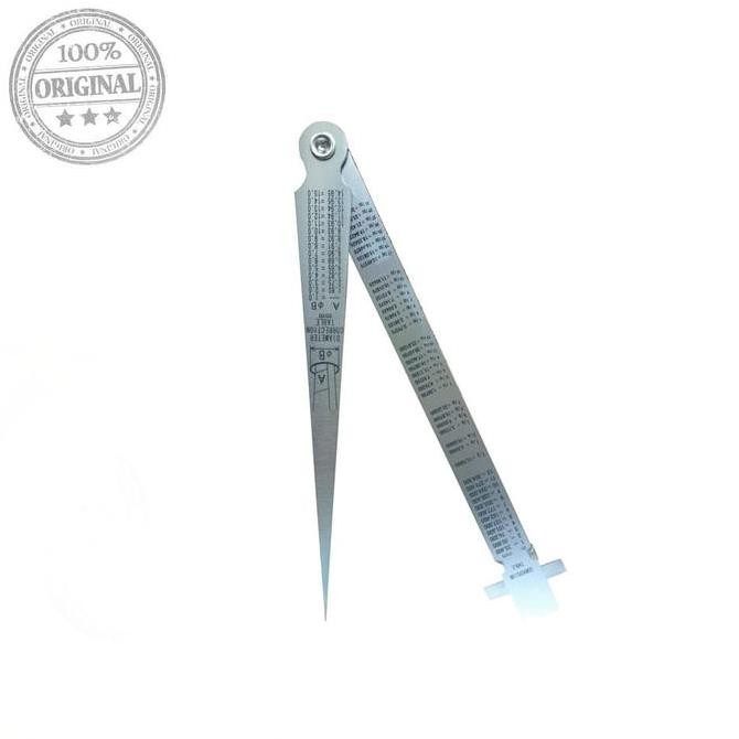 

Shinwa Taper Gauge with rule 1-15 mm with stainless steel rule 15 cm Kualitas Original