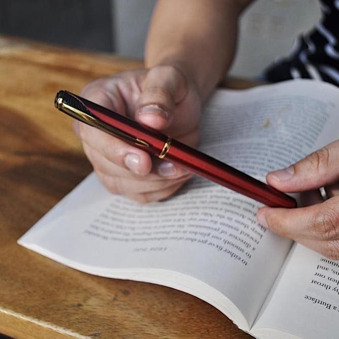 

Parker Inflection Limited Edition Fire Red Fountain Pen Kualitas Original