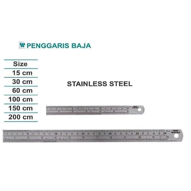 

Penggaris Baja Stainless Size 200 Cm - Wipro Kualitas Original