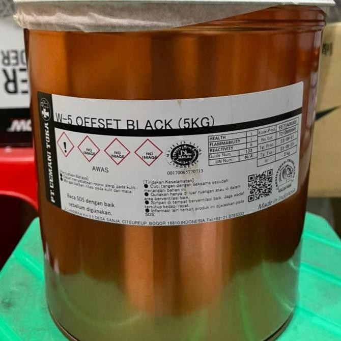 

Tinta Offset Cemani Toka - W5 Black @5KG Kualitas Original