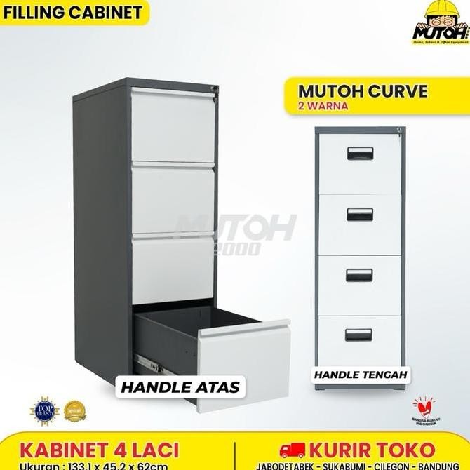

FILING KABINET FILING CABINET 4 LACI 2 WARNA | MUTOH CURVE Kualitas Original