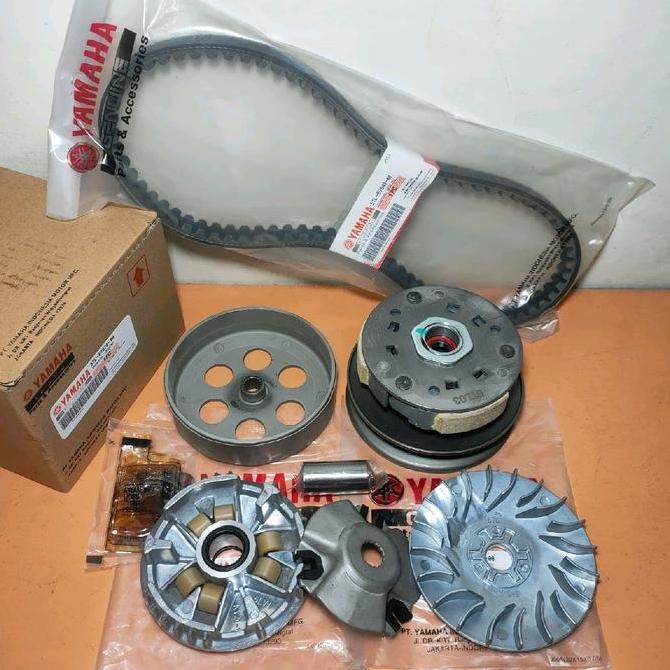 paketan komplit cvt 5tl mio komplit pully pulley Assy+vanbelt V-Belt only+rumah roller Assy+rumah ki