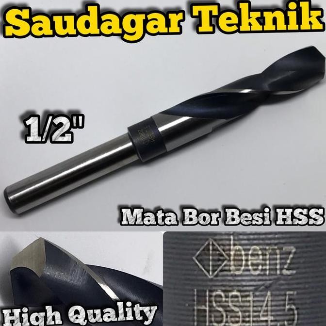 Mata Bor Besi 14.5mm Bisa Bor Tangan Reduced Shank 14,5 mm 1/2"