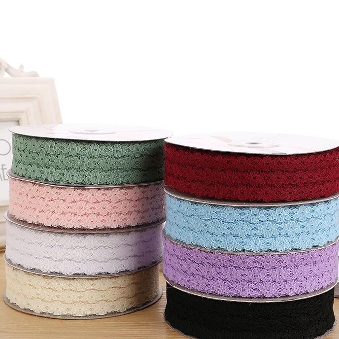 

25 Cm X 10 Yard Pita Renda Warna Pastel Pita Buket Bunga Kado Bingkisan Pesta Korea