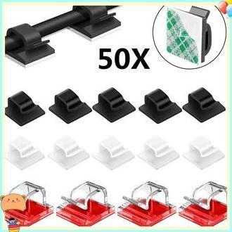 

50 Pcs Klip Kabel Organizer/Klip Kabel Besar/Clip Kabel Tempel/3m Clip Organizer Holder