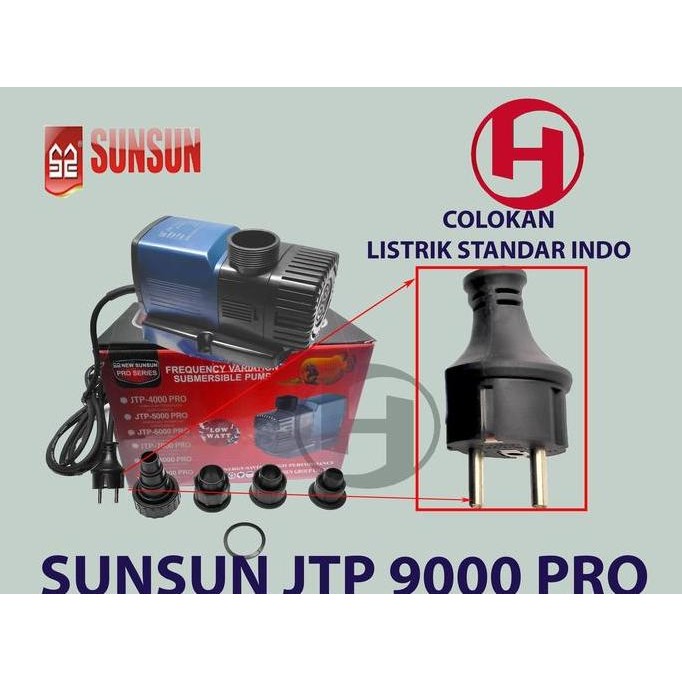 Pompa Sunsun Jtp 9000 Pompa Sirkulasi Aquarium Kolam Koi Hydroponik