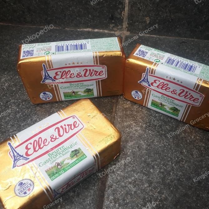 

[Ready/Spesial] Elle & Vire Butter Salted 200Gr [Terlaris&Recommended]