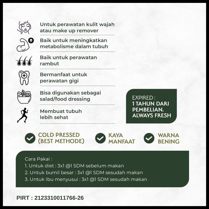 

Terlaris Healtiva Vco Virgin Coconut Oil 1L / Minyak Kelapa Murni Coconut Oil Good Quality