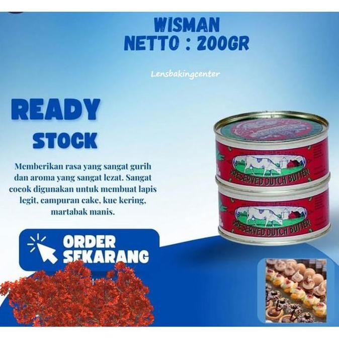 

[Ready/Spesial] Wijsman Butter Mentega Wisman Wysman 200Gr/200 Gram/200 Gram/200 Gr [Terlaris&Recommended]