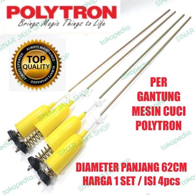 Tersedia SHOCK BREAKER SUSPENSI PER GANTUNG MESIN CUCI POLYTRON TOP LOADING