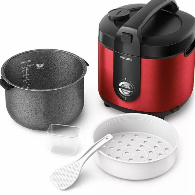 Tersedia Philips HD3128 Magic Com - Stainless - Hitam