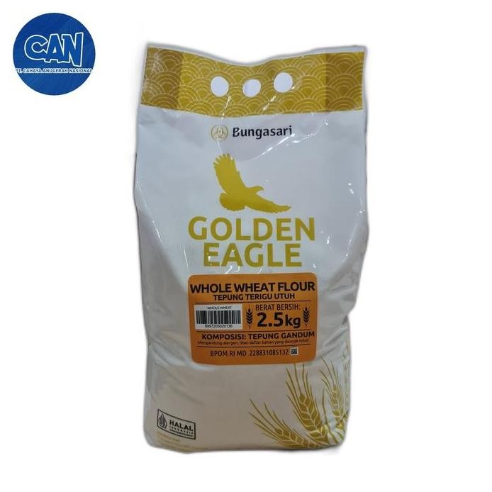 

Terlaris Whole Wheat Flour Golden Eagle 2.5Kg Tepung Gandum