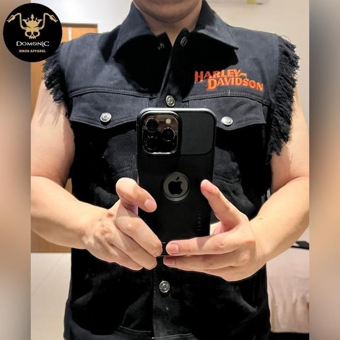 Miliki Vest Jaket Jeans Motor Harley Davidson Kualitas Original Kode Jvm32