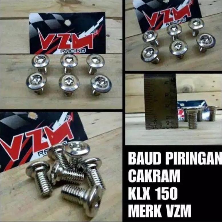 Spesial Promo Fsd-34 Hg-24 Baut Dish Klx 150 Depan Belakang / Baut Piringan Klx 150 Depan Belakang S