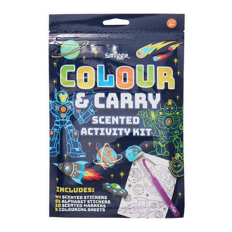 

LINDU Smiggle Mini Colour & Carry Scented Activity Kit - IGL477795BLU
