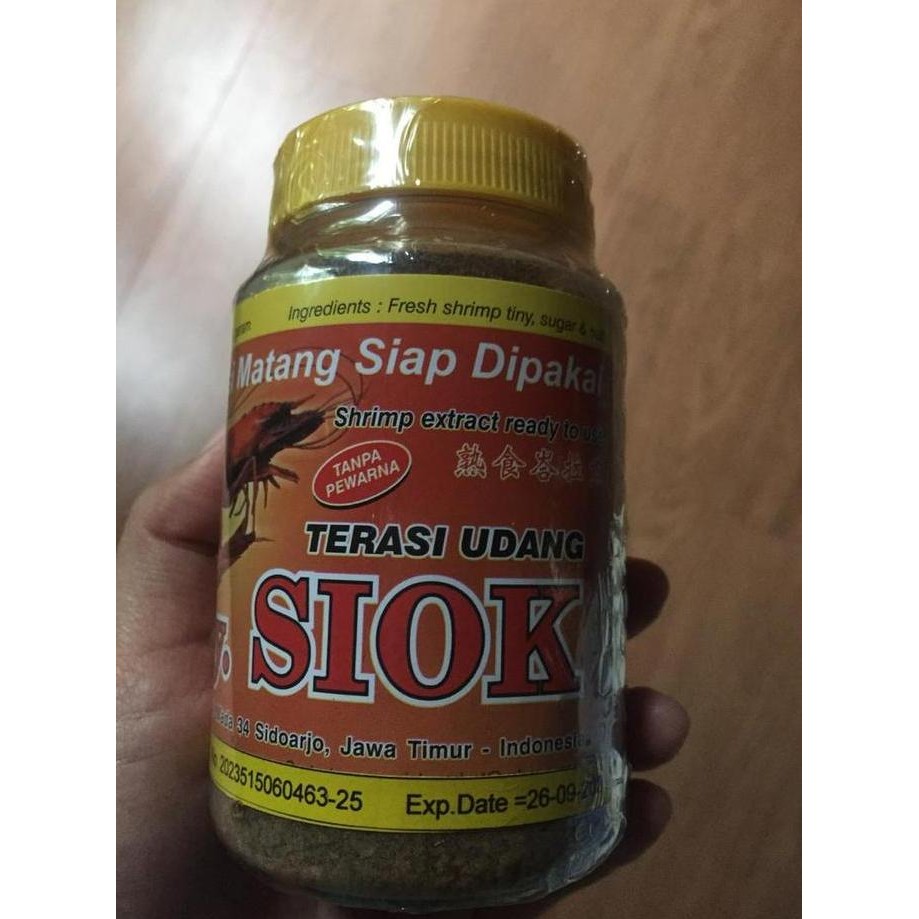 

terasi udang matang siap pakai ny.siok/trasi siok ny siok mateng halal H85