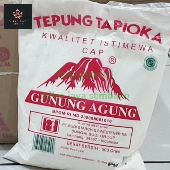 

Terlaris Tapioka /Sagu Kemasan 500 Gr Cap Gunung Agung Isi 1 Dus 20 Bungkus