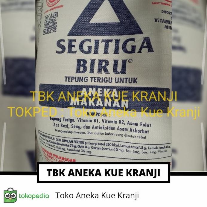 

Terlaris Segitiga Biru 25 Kg/Terigu Protein Sedang/Via Cargo/Jne/Si Cepat