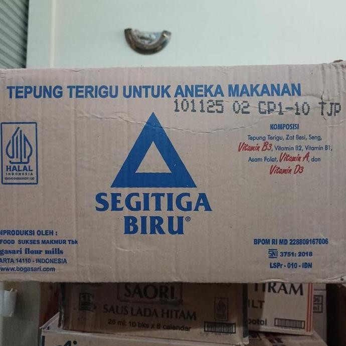 

Terlaris Terigu Segitiga Biru Premium 1 Kg X 12 Pcs (Kartonan)