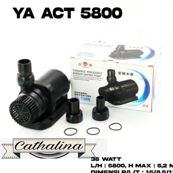 [sshop]- POMPA AQUARIUM YAMANO ACT 5800 ECO LOW WATT T5800 MESIN KOLAM AIR HIDROPONIK