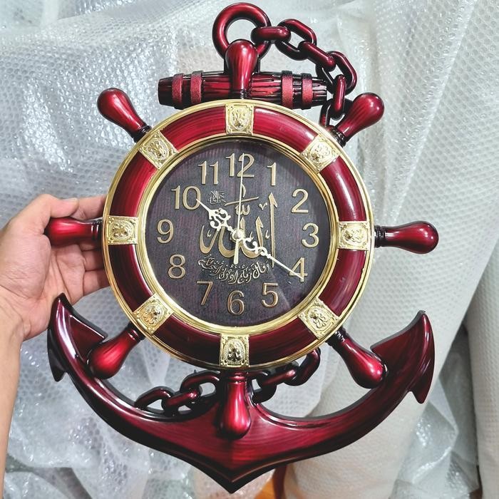 Jam Dinding Jangkar Unik Bunyi Perjam(12Macam Melodi) Original Dan Terpercaya