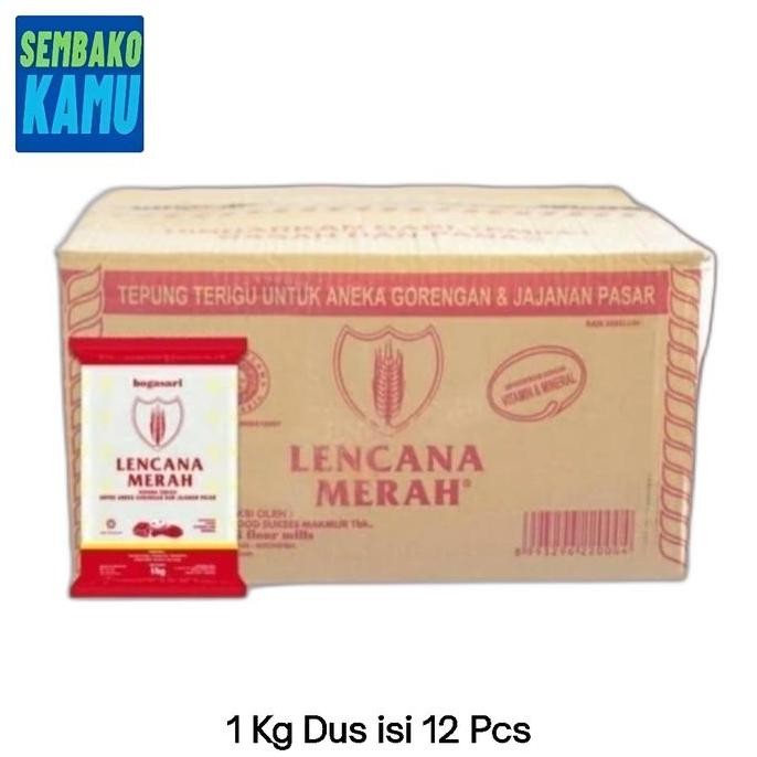 

Terlaris Tepung Terigu Lencana Merah 1 Kg - 1 Dus Isi 12 Pcs