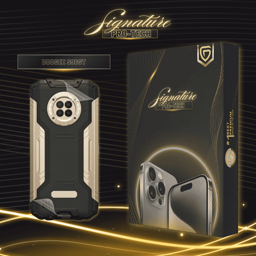 UniGet SIGNATURE PRO-TECH - Premium Anti-Scratch Protector for DOOGEE S96 GT / Back Cover Guard Case