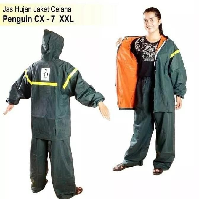 Terjangkau Jas Hujan Original 100% Penguin Baju Celana Jaket Clana Pinguin Mantel