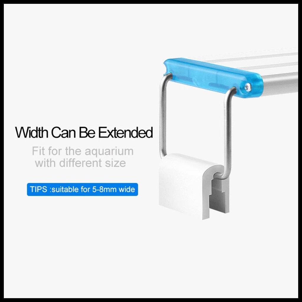 LAMPU LED GANTUNG AQUARIUM SUPER SLIM LED AKUARIUM LAMPU AQUARIUM 20-80 CM